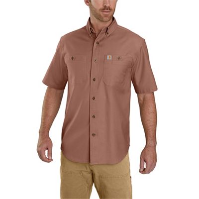 Carhartt Men's Rugged Flex Rigby SS Work Shirt - Medium Regular - Nutmeg product image
