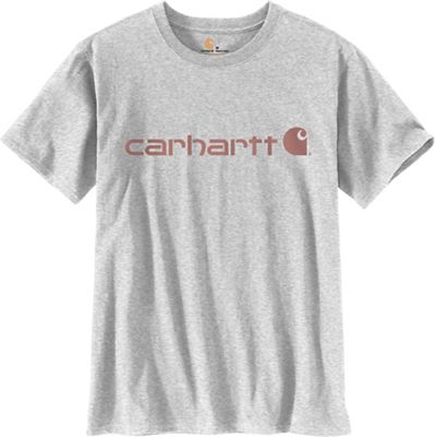 Carhartt Women's WK195 Workwear Logo SS Shirt - XS - Heather Grey product image