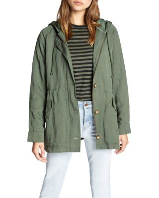 Sanctuary Women's Commodore Hooded Anorak Jacket - Small - Peace Green product image