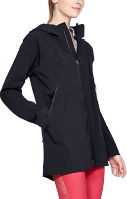 Under Armour Women's UA Infinite Rain Parka - Small - Black / Black / Tetra Gray product image