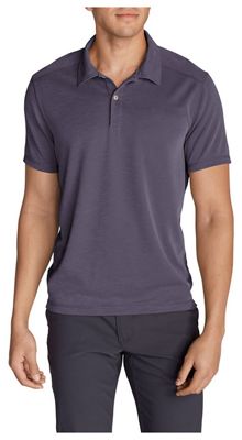 UPC 400010698615 product image for Eddie Bauer Travex Men's Contour Performance Slub Polo Shirt - Large - Blackberr | upcitemdb.com