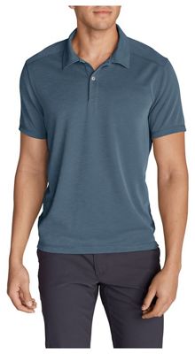 UPC 400010698561 product image for Eddie Bauer Travex Men's Contour Performance Slub Polo Shirt - XL - Dusted Indig | upcitemdb.com