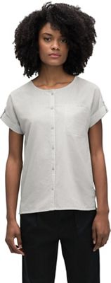 Nau Women's Bloq Button Up SS Shirt - Medium - Zinc product image