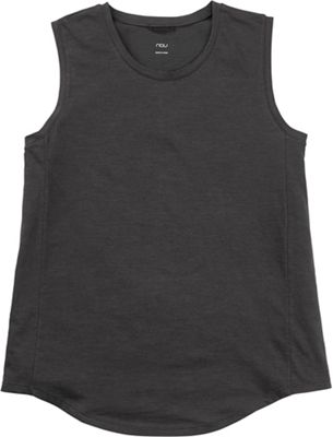 Nau Women's Strie Sleeveless Muscle Tee - Medium - Caviar product image