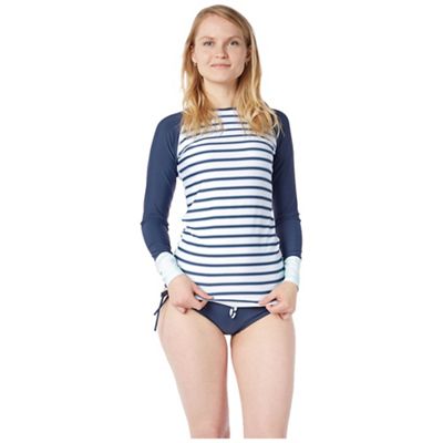 Level Six Women's Venus LS Top - Medium - Block Stripe Navy / Navy product image