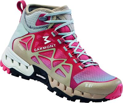 Garmont Women's 9.81 N Air G S MID GTX Shoe - 6 - White / Coral product image