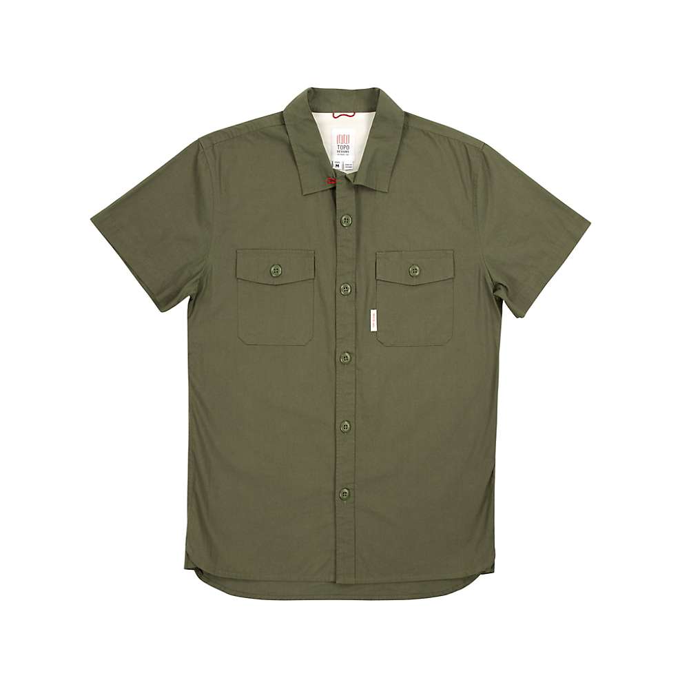 Topo Designs Men's Short Sleeve Field Shirt - Small - Olive product image