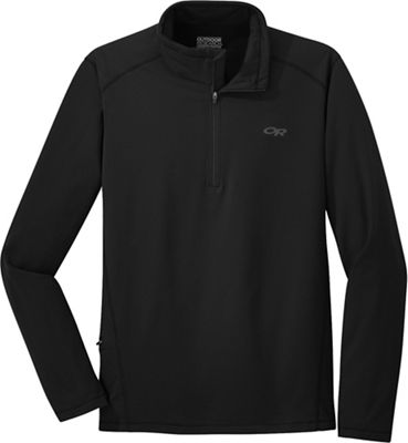 Outdoor Research Men's Baritone Quarter Zip Top - Small - Black product image