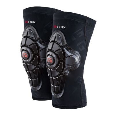 G-Form Youth Pro-X2 Knee Pad: Black/Black G Embossed S/M