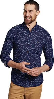 Toad & Co Men's Mattock II LS Slim Shirt - XL - Dark Indigo Tree Print product image