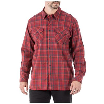 5.11 Men's Peak LS Shirt - Small - Syrah Plaid product image