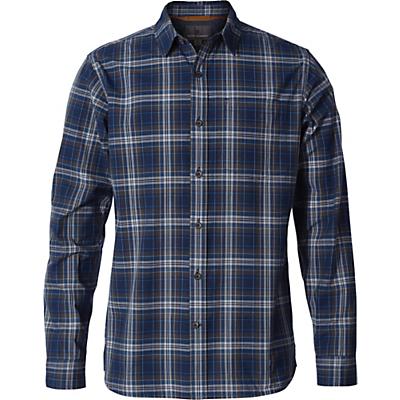 Royal Robbins Mens Trouvaille Plaid LS Shirt - Deep Blue