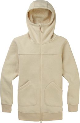 Burton Women's Minxy Fleece Full Zip Hoodie - Large - Creme Brulee Heather product image
