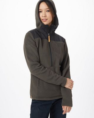 Tentree Women's Kaluchha 1/2 Zip Hoodie - Large - Coal Black / Meteorite Black product image