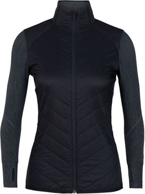 Icebreaker Women's Descender Hybrid Jacket - XS - Black / Jet Heather product image