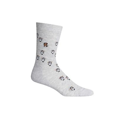 Icebreaker Lifestyle Fine Gauge Crew Sheep Herding Sock - Blizzard Heather