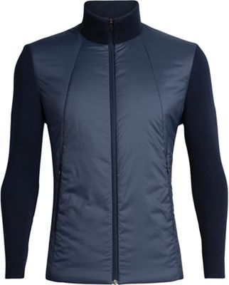 Icebreaker Men's Lumista Hybrid Sweater Jacket - Small - Midnight Navy product image