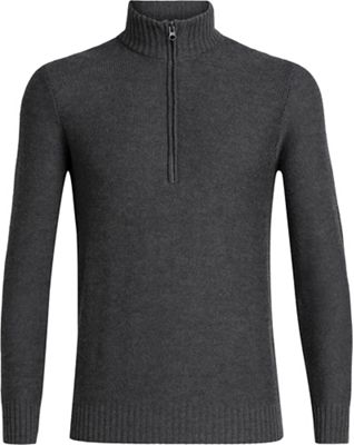 Icebreaker Men's Waypoint LS Half Zip Top - Small - Char Heather product image