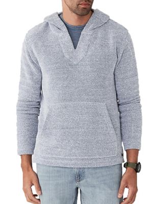 Faherty Men's Backloop Jacquard Baja Poncho - Small - Whitewater product image