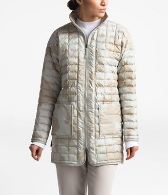 The North Face Women's ThermoBall Eco Long Jacket - XS - Dove Grey Oversized Textured Camo Print product image