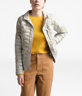 The North Face Women's ThermoBall Eco Snap Jacket - XS - Dove Grey Oversized Textured Camo Print product image