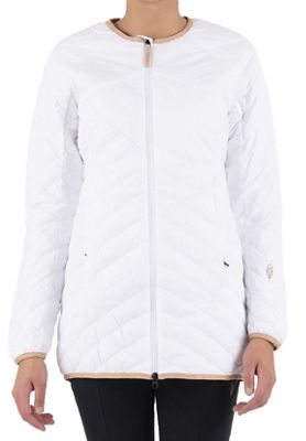 Indygena Women's Turvata Long Sleeve Zip Up Jacket - Medium - Daisy White product image