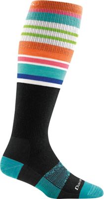 Darn Tough Women's Glacier Stripe OTC Sock - Small - Black product image