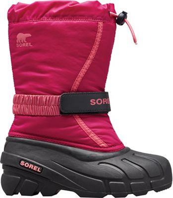 SOREL Flurry Weather Resistant Snow Boot in Deep Blush/Tropic Pink Size 5