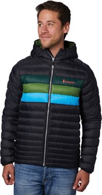 Cotopaxi Men's Fuego Down Hooded Jacket - Large - Black Stripes product image