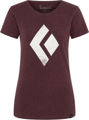 Black Diamond Women's Chalked Up Tee - Small - Bordeaux Heather product image