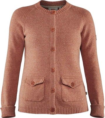 Fjallraven Women's Greenland Re-Wool Cardigan - Small - Terracotta Pink product image