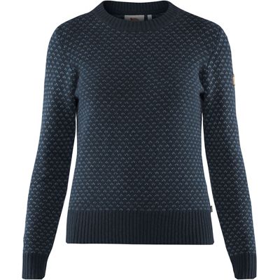 Fjallraven Women's Ovik Nordic Sweater - Small - Dark Navy product image