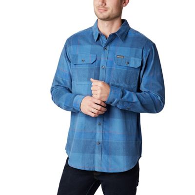Columbia Men's Flare Gun Corduroy Shirt - Small - Scout Blue Large Check product image