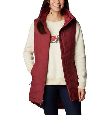 Columbia Women's Heavenly Long Vest - Small - Marsala Red product image