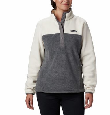 Columbia Women's Benton Springs 1/2 Snap Pullover - XS - City Grey Heather / Chalk product image