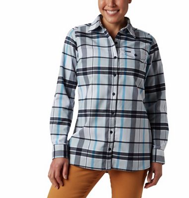 Columbia Women's Silver Ridge 2.0 Flannel Tunic - XS - Fathom Blue Plaid product image