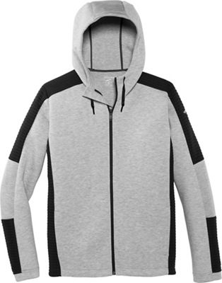 Brooks Men's Interval Hoodie - Small - Heather Ash / Heather Black product image