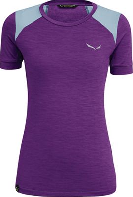 Salewa Women's Pedroc Hybrid Dry SS Tee - Large - Pansy Melange product image