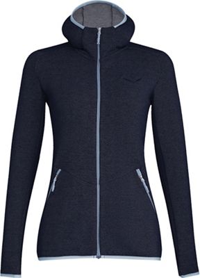 Salewa Women's Puez WO Full Zip Hoody - Large - Premium Navy Melange product image