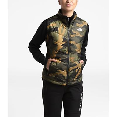 The North Face Womens Tamburello Vest - Burnt Olive Green Waxed Camo Print