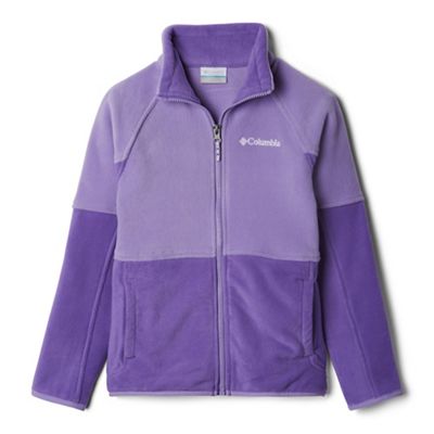 Columbia Youth Basin Trail Fleece Full Zip Jacket - Large - Grape Gum/Paisley Purple product image