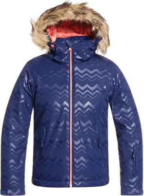 Roxy Girls' American Pie Solid Jacket - 12/L - Medieval Blue/Aztecspiritembos product image