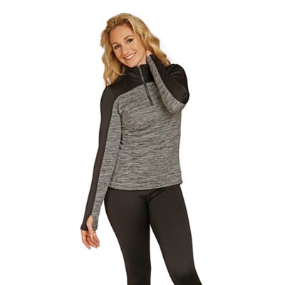 Snow Angel Women's Minx Two-Tone Zip-T - XL - Stone/Black product image