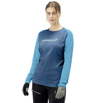 Norrona Women's Equaliser Lightweight Long Sleeve - Large - Mykonos Blue / Aquarius product image