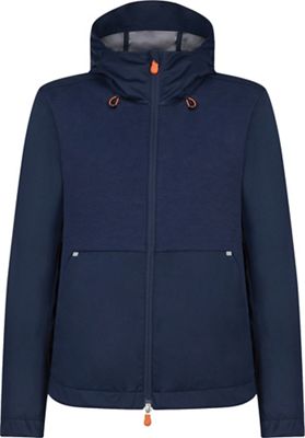 Save The Duck Womens Hooded Lightweight Mid-length Jacket - 1-S - Navy Blue product image