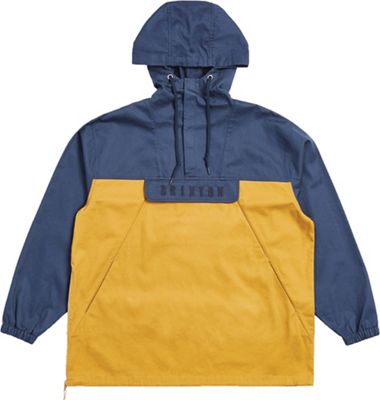 Brixton Men's Breton Anorak Jacket - Medium - Washed Navy / Maize product image