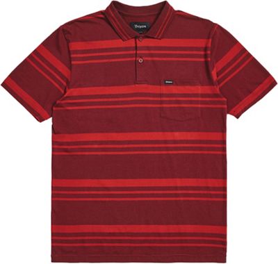 Brixton Men's Hilt SS Polo - Small - Maroon / Cardinal product image