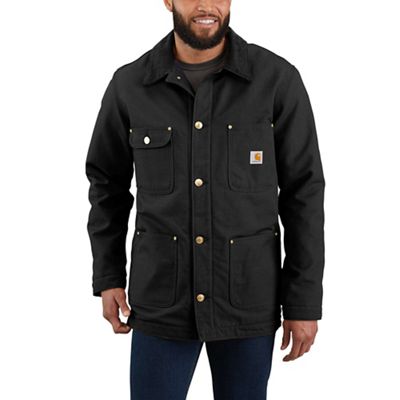 Carhartt Men's Firm Duck Chore Coat - Medium Regular - Black product image