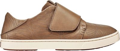 Olukai Women's Pehuea Loupili Shoe - 6.5 - Tan Monstera / Off White product image
