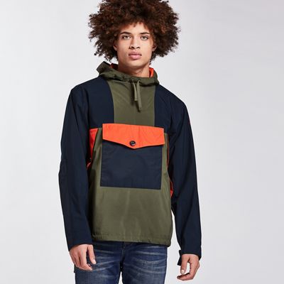 Timberland Men's Ecoriginal Anorak - Small - Grape Leaf / Dark Sapphire / Spicy Orange product image
